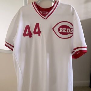 AUTHENTIC RAWLINGS ERIC DAVIS REDS JERSEY SIZE 48